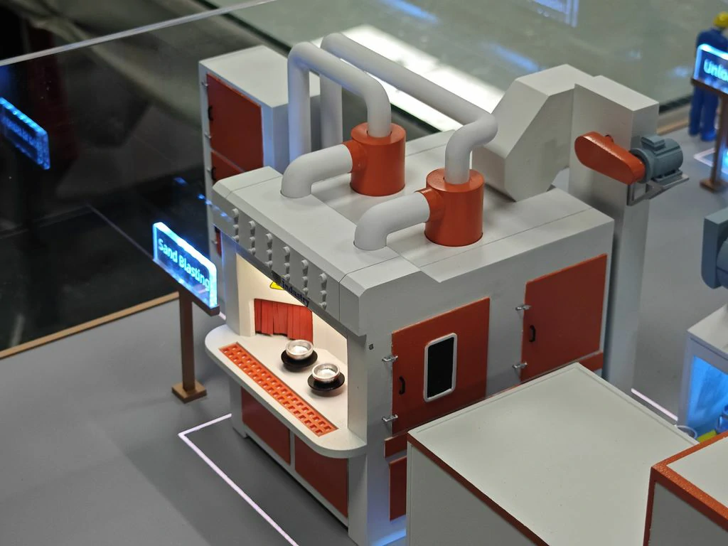 Custom Scale Model Mockup of Electroplating Production