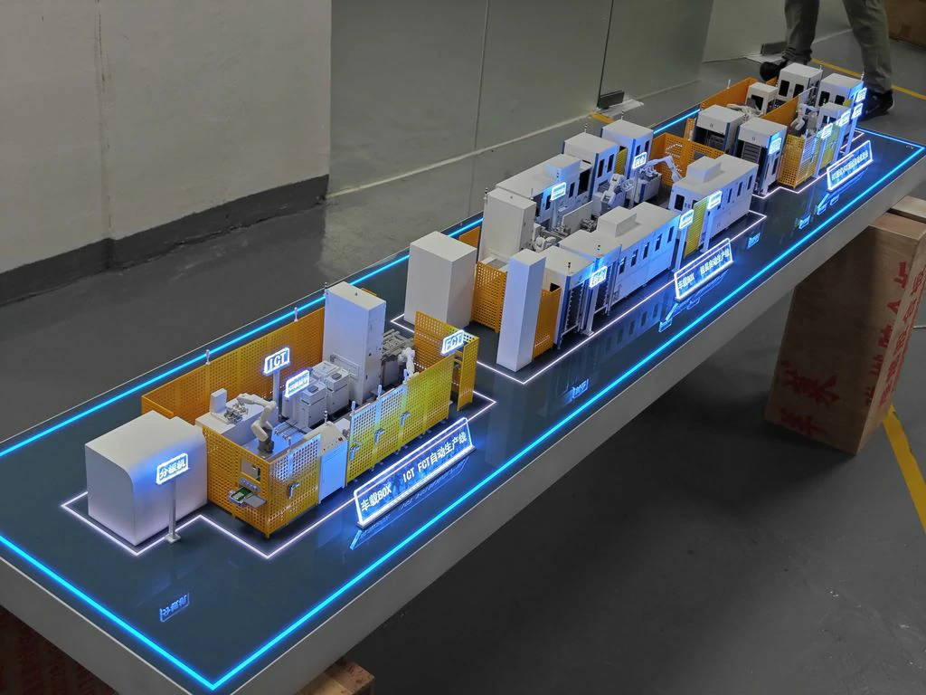Industrial Production Line Models | Custom Manufacturing Models